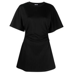Woldford Black 80s Streetstyle Mini Dress Size Large Cut Out Sides